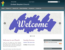 Tablet Screenshot of enfieldbaptistchurch.org.uk